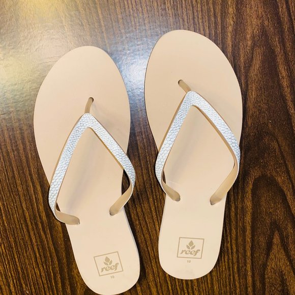 Reef Shoes - Reef Sparkle Rhinestone Glitter Flip Flops Size 10